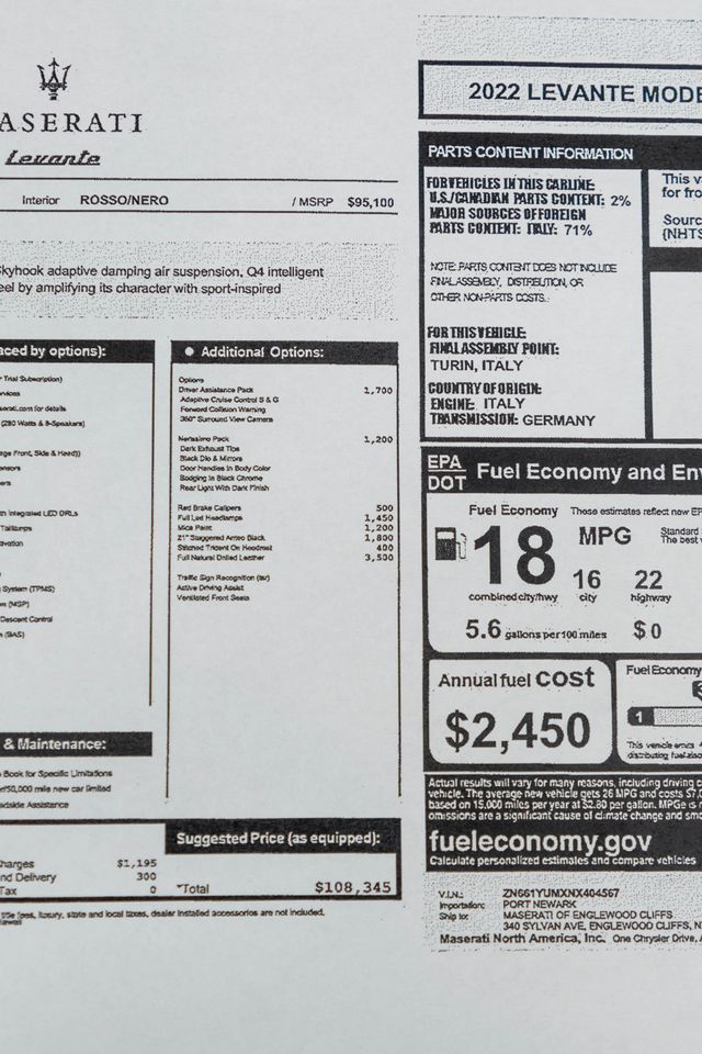 2022 Maserati Levante Modena 3.0L - 22959917 - 49