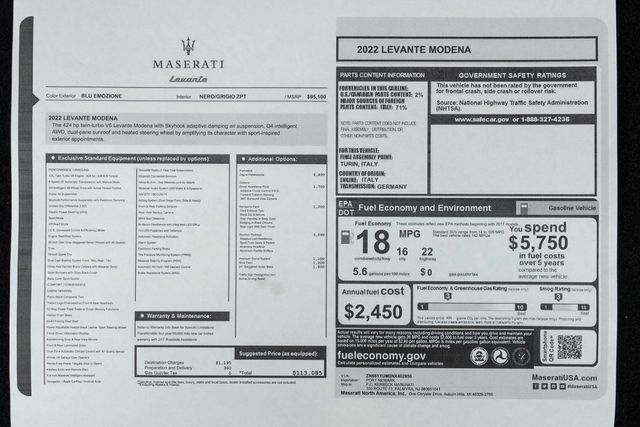 2022 Maserati Levante Modena 3.0L - 22996289 - 47