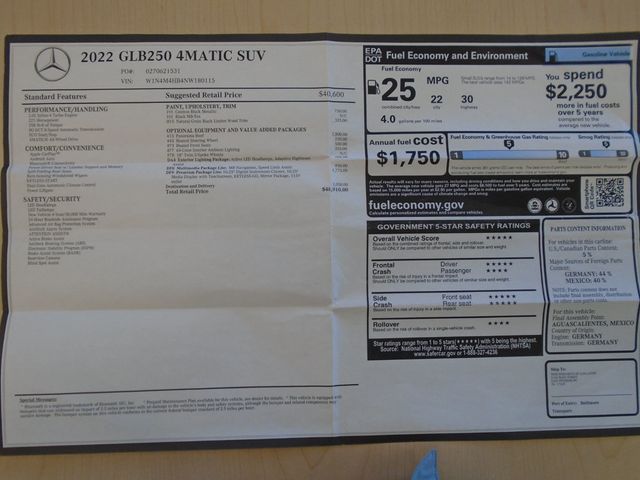 2022 Mercedes-Benz GLB GLB 250 4MATIC SUV - 22941032 - 48