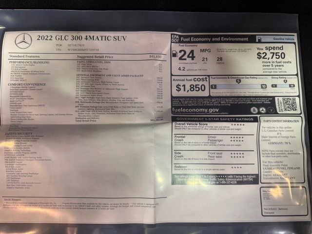 2022 Mercedes-Benz GLC GLC 300 4MATIC SUV - 22987858 - 83