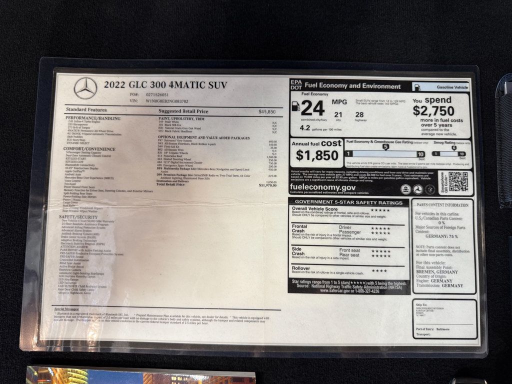 2022 Mercedes-Benz GLC GLC 300 4MATIC SUV - 23046093 - 88