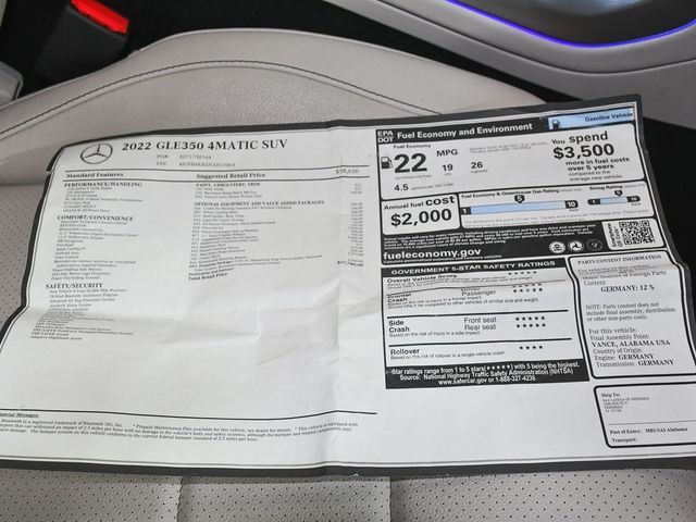 2022 Mercedes-Benz GLE GLE 350 - 22979744 - 64