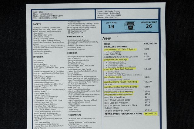 2022 Mercedes-Benz GLE GLE 350 4MATIC SUV - 23009206 - 14