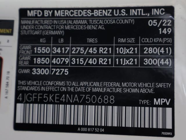 2022 Mercedes-Benz GLS GLS 450 4MATIC SUV - 22925327 - 74