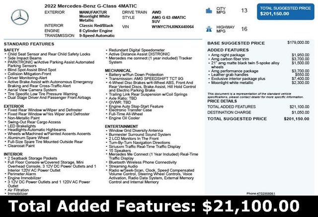 2022 Mercedes-Benz G-Class AMG G 63 4MATIC SUV - 22980826 - 2
