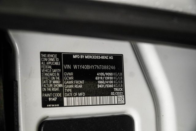 2022 Mercedes-Benz Sprinter Cargo Van 2500 Standard Roof I4 Gas 144" RWD - 23053198 - 30