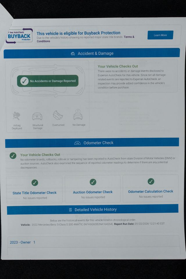 2022 Mercedes-Benz S-Class S 500 4MATIC Sedan - 22984425 - 58