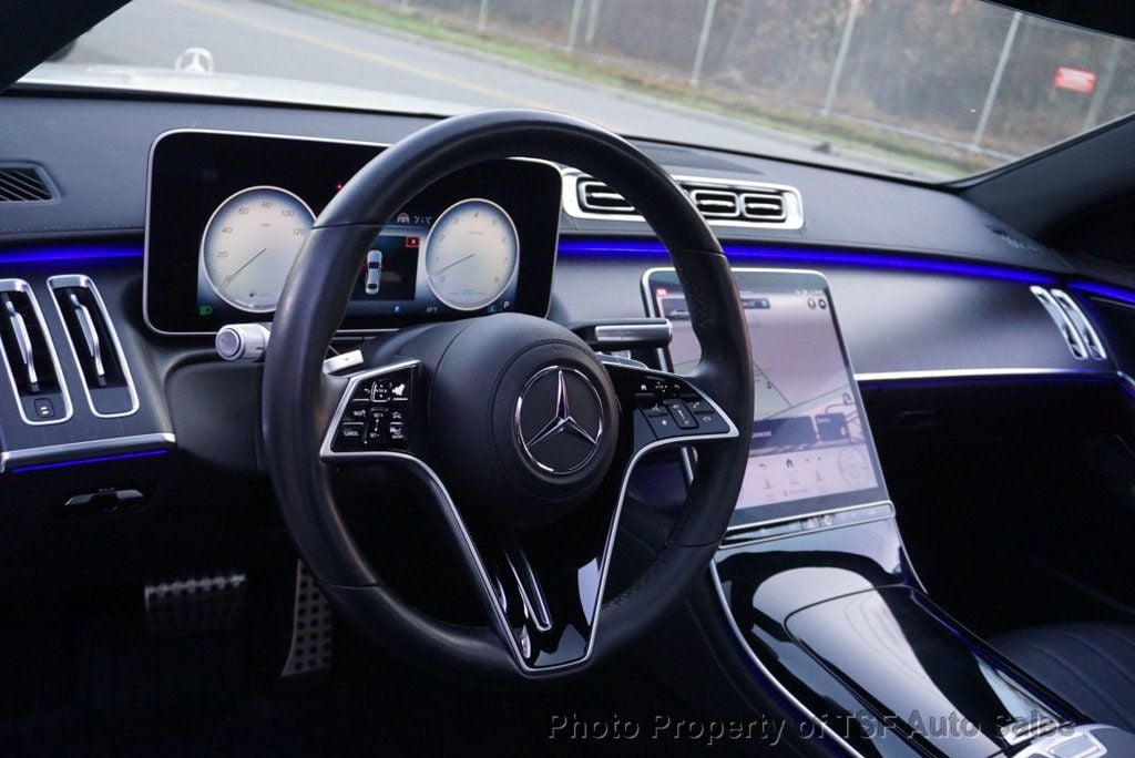 2022 Mercedes-Benz S-Class S 500 4MATIC Sedan AMG LINE ACTIVE AMBIENT LIGHT 3D CLUSTER  - 22949434 - 17