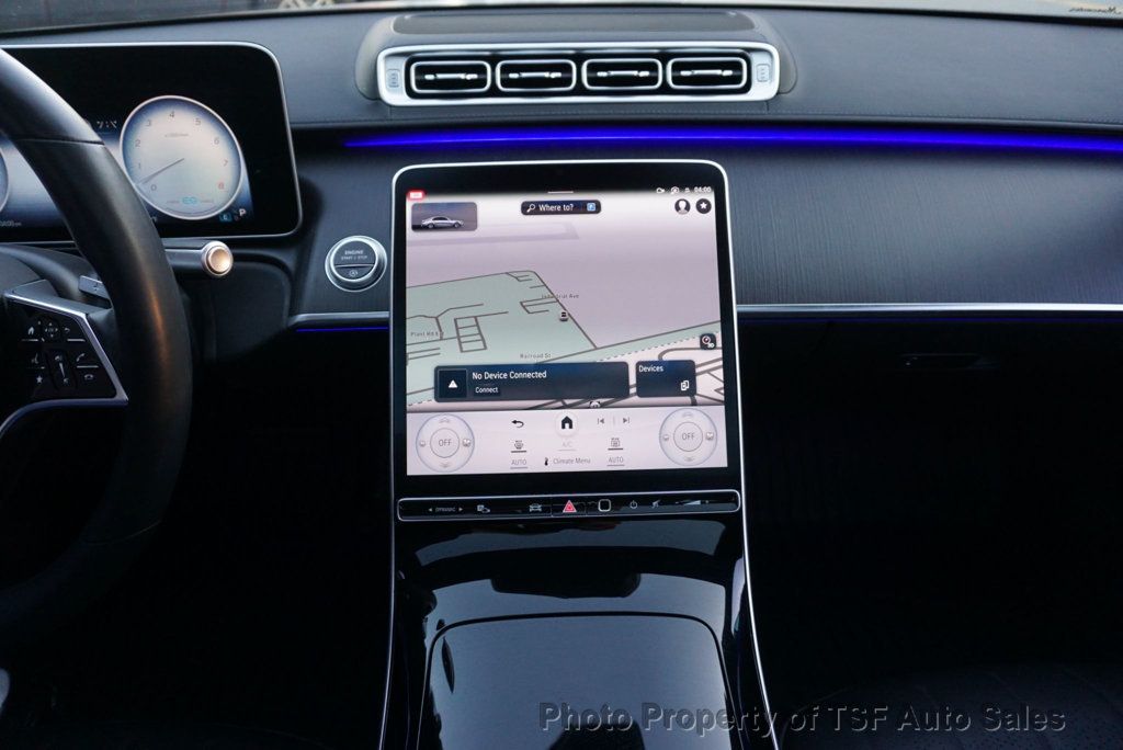 2022 Mercedes-Benz S-Class S 500 4MATIC Sedan AMG LINE ACTIVE AMBIENT LIGHT 3D CLUSTER  - 22949434 - 19