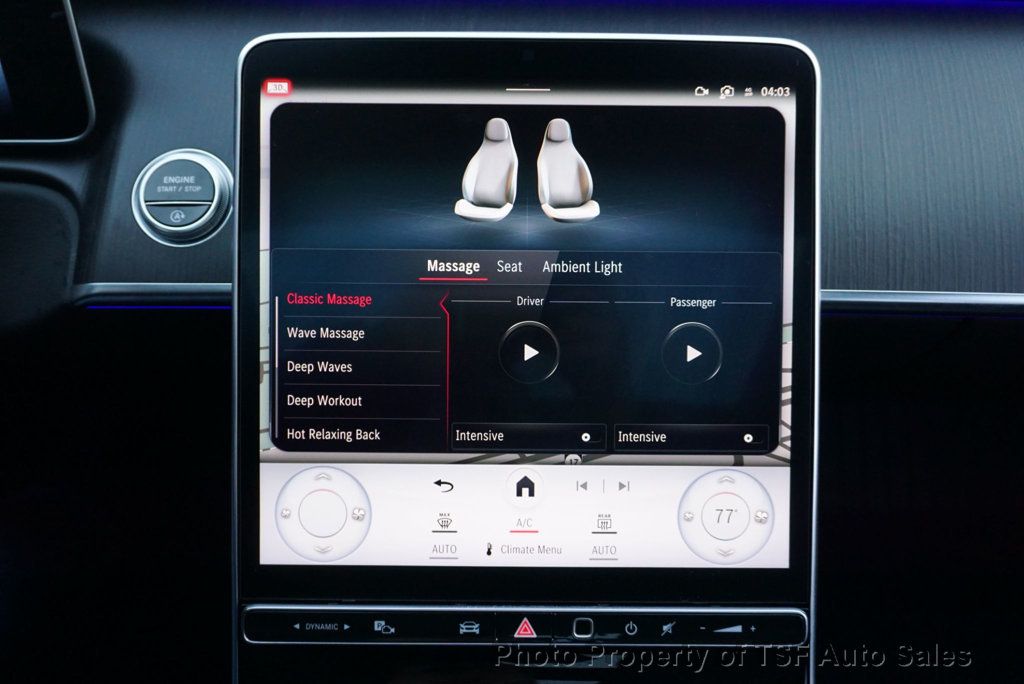 2022 Mercedes-Benz S-Class S 500 4MATIC Sedan AMG LINE ACTIVE AMBIENT LIGHT 3D CLUSTER  - 22949434 - 28