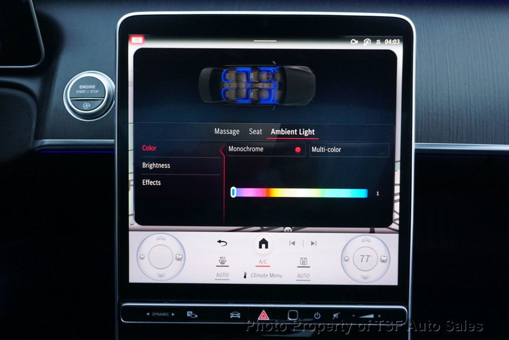 2022 Mercedes-Benz S-Class S 500 4MATIC Sedan AMG LINE ACTIVE AMBIENT LIGHT 3D CLUSTER  - 22949434 - 30