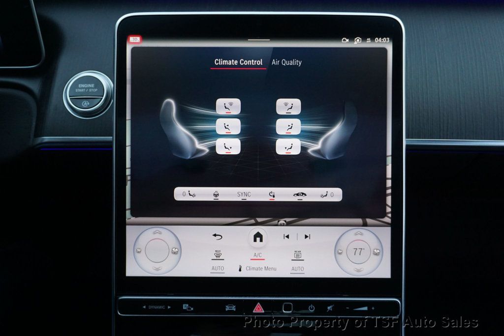 2022 Mercedes-Benz S-Class S 500 4MATIC Sedan AMG LINE ACTIVE AMBIENT LIGHT 3D CLUSTER  - 22949434 - 32