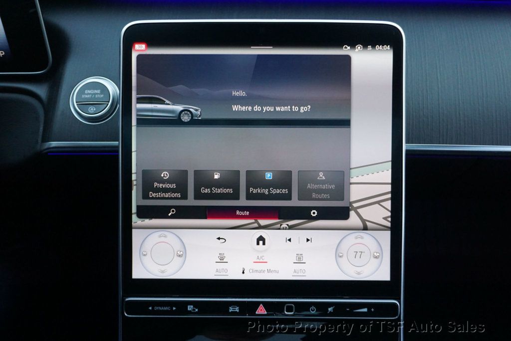 2022 Mercedes-Benz S-Class S 500 4MATIC Sedan AMG LINE ACTIVE AMBIENT LIGHT 3D CLUSTER  - 22949434 - 36