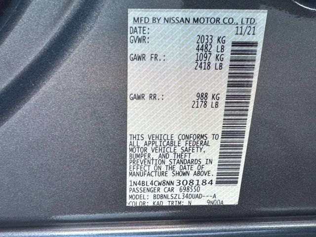 2022 Nissan Altima 2.5 SR AWD Sedan - 23036130 - 22