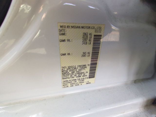 2022 Nissan Altima 2.5 SR Sedan - 22953617 - 22