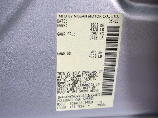 2022 Nissan Altima 2.5 SR Sedan - 23081502 - 44