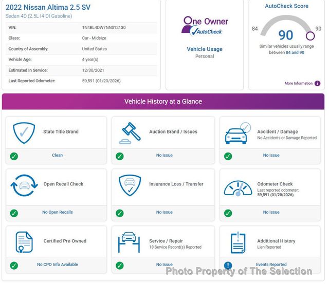 2022 Nissan Altima 2.5 SV AWD W/APPLE CARPLAY & ANDROID AUDIO - 22996232 - 12