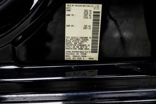 2022 Nissan Altima 2.5 SV Sedan - 22968635 - 35