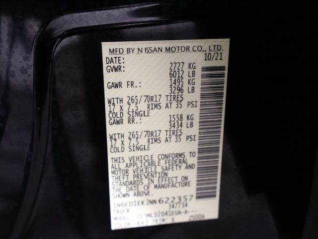 2022 Nissan Frontier Crew Cab 4x4 PRO-4X Automatic - 22945553 - 49