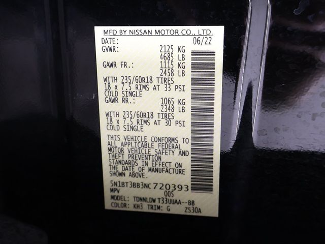 2022 Nissan Rogue AWD SV - 22935636 - 51