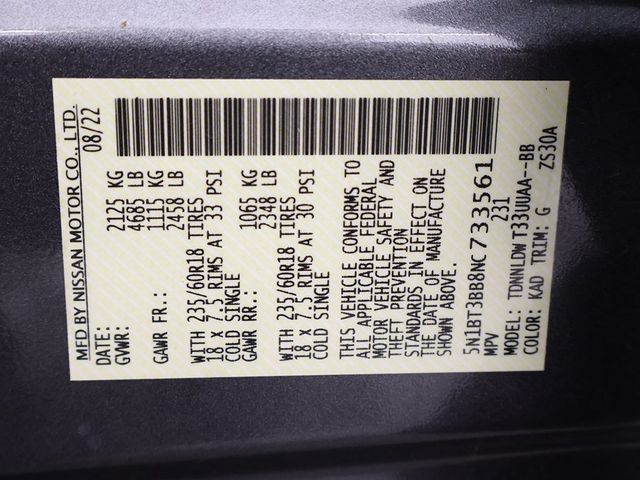 2022 Nissan Rogue AWD SV - 22955177 - 55