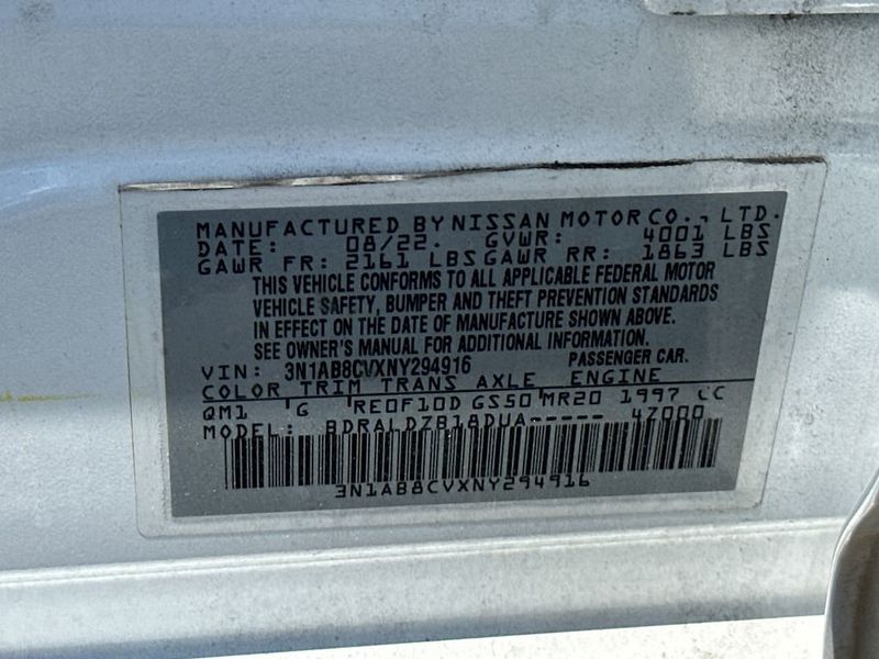 2022 Nissan Sentra SV CVT - 23015567 - 22