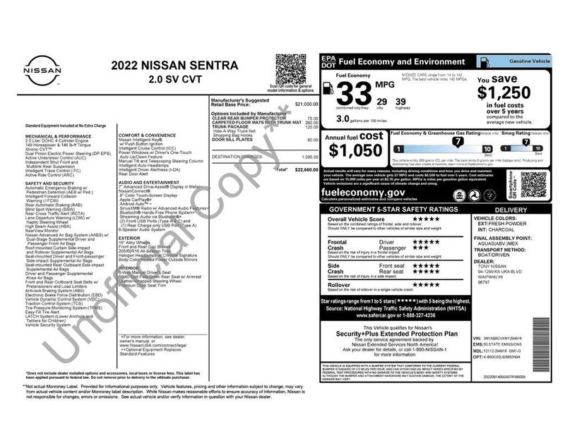 2022 Nissan Sentra SV CVT - 23015567 - 5