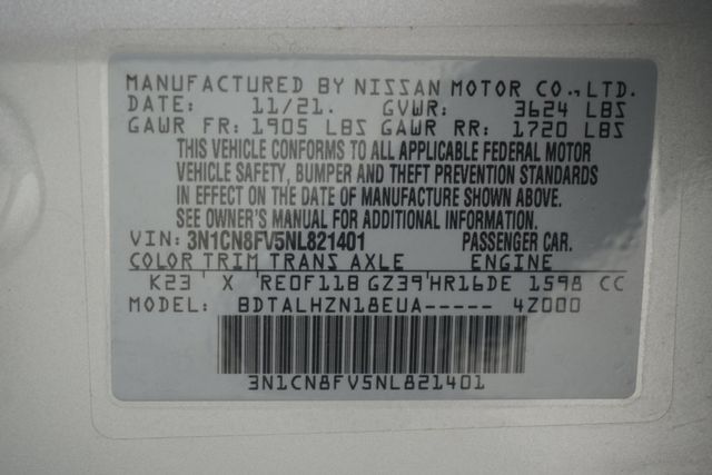 2022 Nissan Versa SR CVT - 22997866 - 24