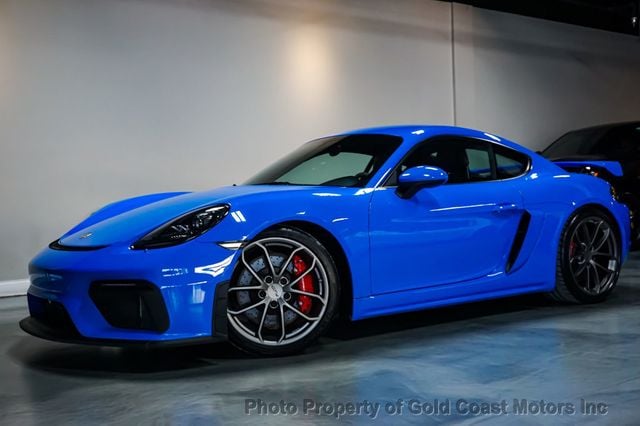 2022 Porsche 718 Cayman *GT4* *6-Speed Manual* *Carbon Buckets* *Shark Blue* - 22770438 - 0