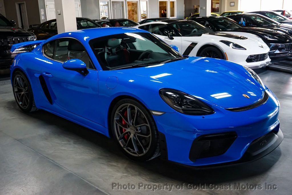 2022 Porsche 718 Cayman *GT4* *6-Speed Manual* *Carbon Buckets* *Shark Blue* - 22770438 - 1