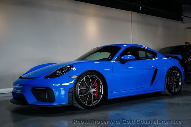 2022 Porsche 718 Cayman *GT4* *6-Speed Manual* *Carbon Buckets* *Shark Blue* - 22770438 - 2