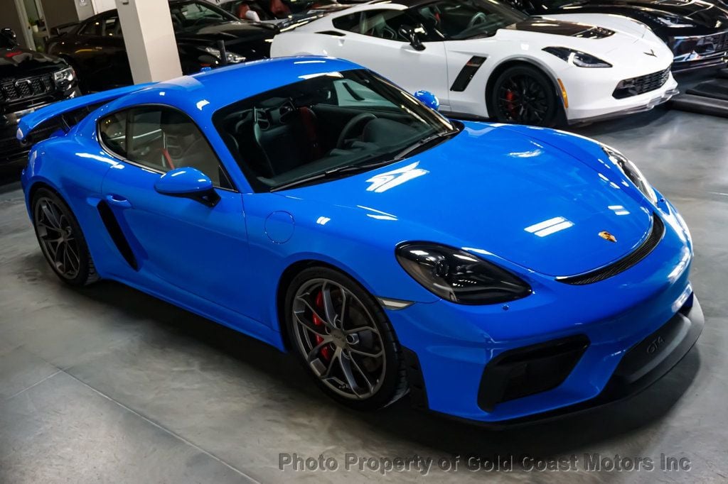 2022 Porsche 718 Cayman *GT4* *6-Speed Manual* *Carbon Buckets* *Shark Blue* - 22770438 - 43