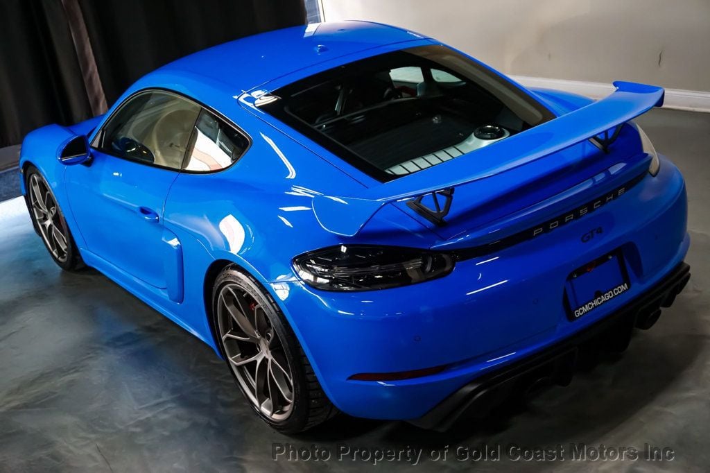 2022 Porsche 718 Cayman *GT4* *6-Speed Manual* *Carbon Buckets* *Shark Blue* - 22770438 - 44