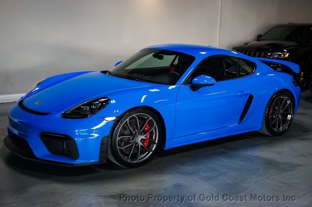 2022 Porsche 718 Cayman *GT4* *6-Speed Manual* *Carbon Buckets* *Shark Blue* - 22770438 - 4