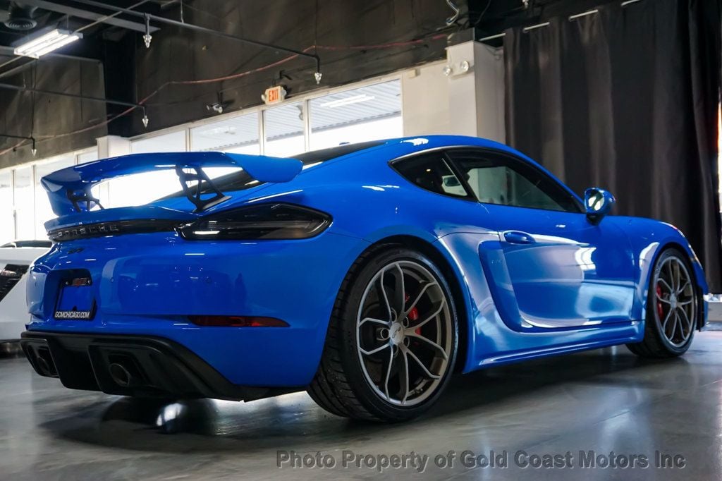 2022 Porsche 718 Cayman *GT4* *6-Speed Manual* *Carbon Buckets* *Shark Blue* - 22770438 - 5