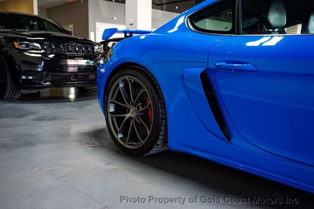 2022 Porsche 718 Cayman *GT4* *6-Speed Manual* *Carbon Buckets* *Shark Blue* - 22770438 - 65