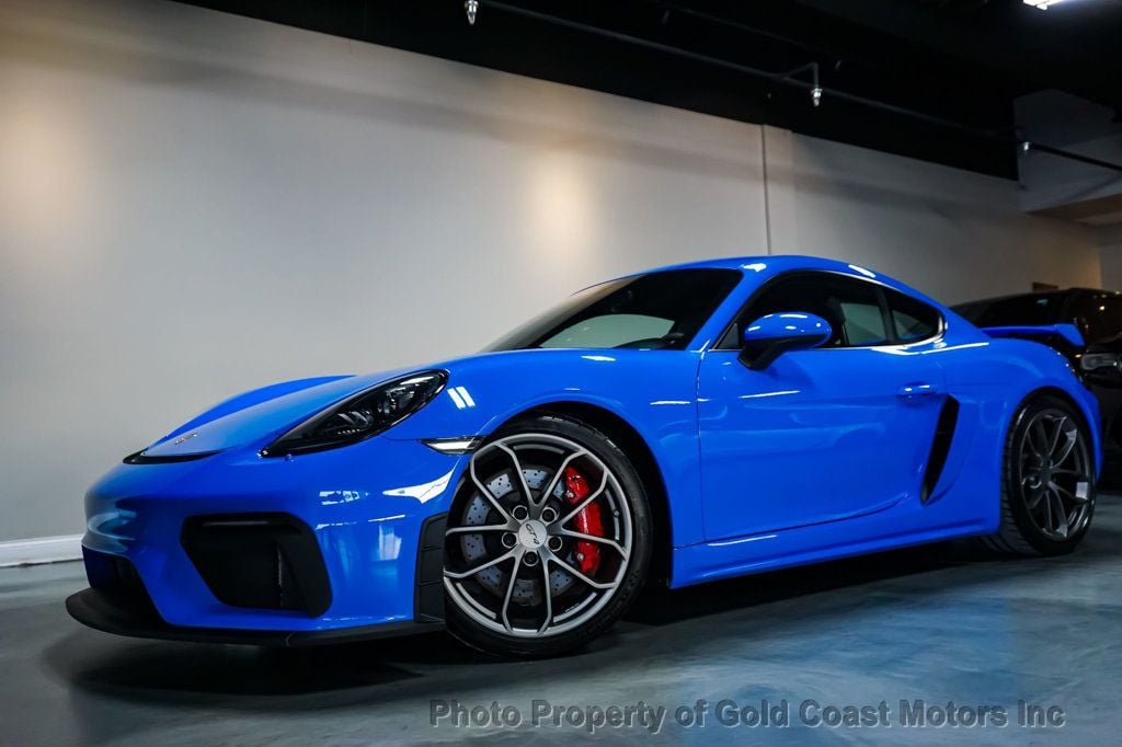 2022 Porsche 718 Cayman *GT4* *6-Speed Manual* *Carbon Buckets* *Shark Blue* - 22770438 - 70