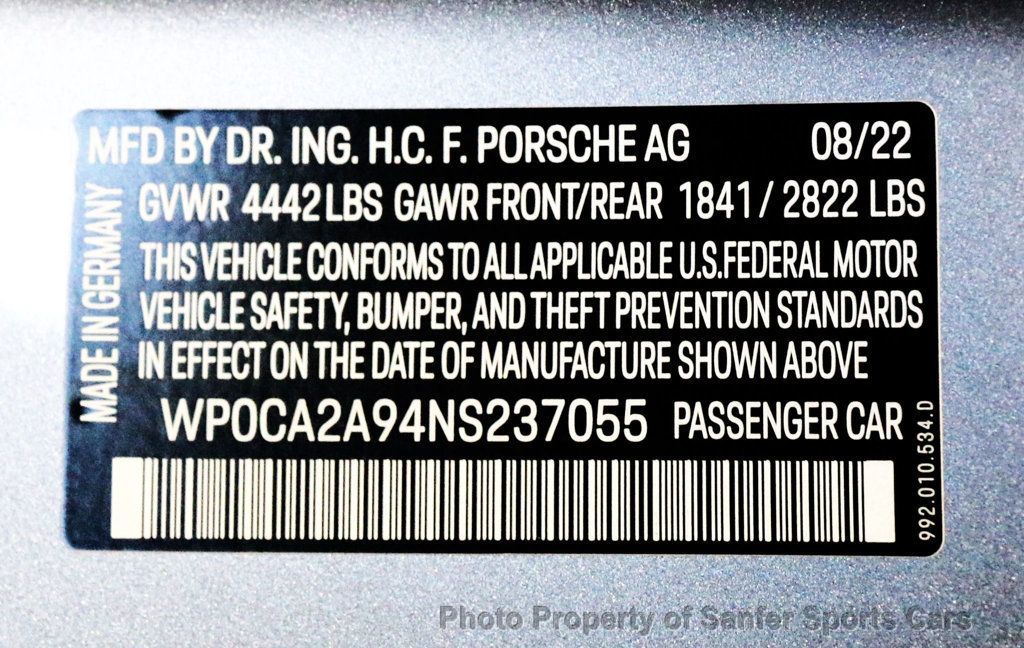 2022 Porsche 911 Carrera Cabriolet - 22964835 - 45