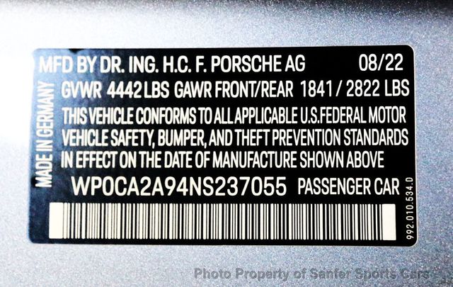 2022 Porsche 911 Carrera Cabriolet - 22964835 - 45