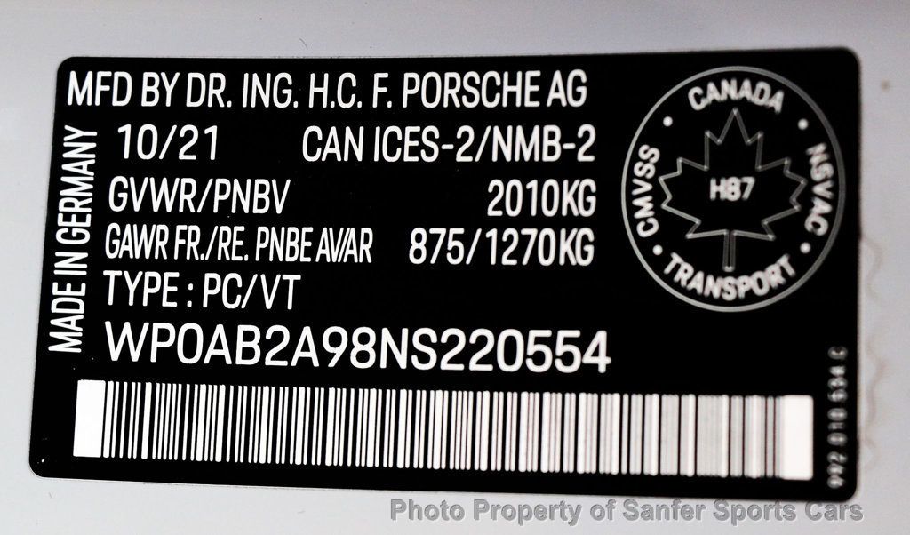 2022 Porsche 911 Porsche CPO Warranty  - 22975948 - 46
