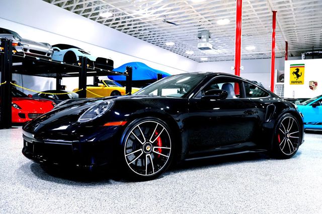 2022 Porsche 911 TURBO COUPE JET BLACK...2,340 Miles...CPO-2027!!  - 22900626 - 0