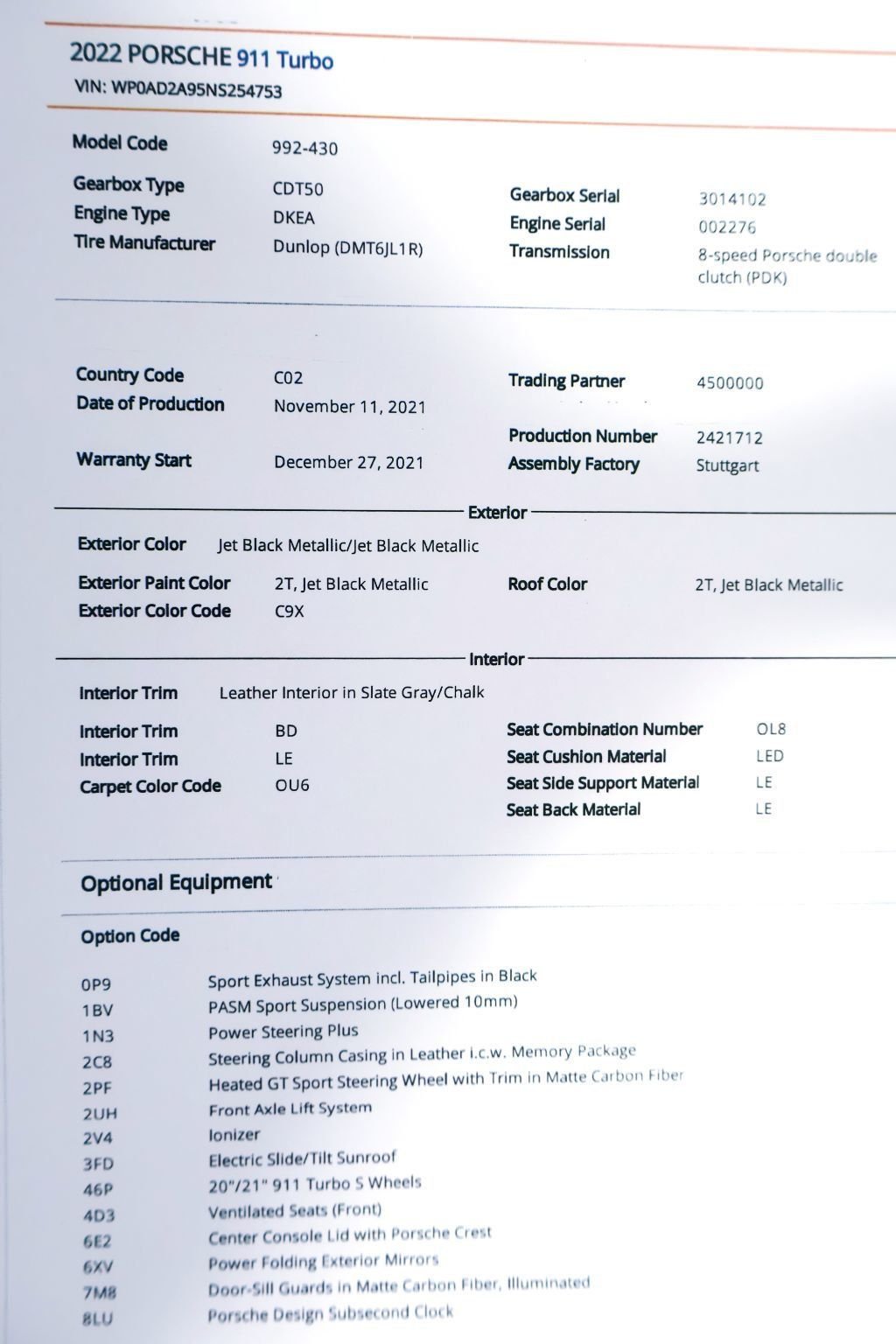 2022 Porsche 911 TURBO COUPE JET BLACK...2,340 Miles...CPO-2027!!  - 22900626 - 21