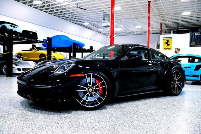 2022 Porsche 911 TURBO COUPE JET BLACK...2,340 Miles...CPO-2027!!  - 22900626 - 4