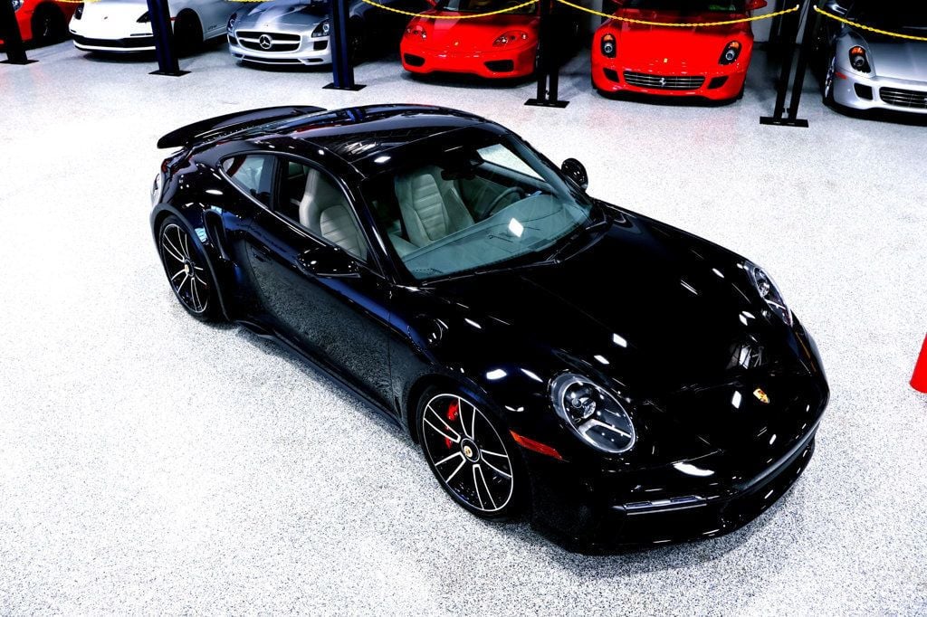 2022 Porsche 911 TURBO COUPE JET BLACK...2,340 Miles...CPO-2027!!  - 22900626 - 6