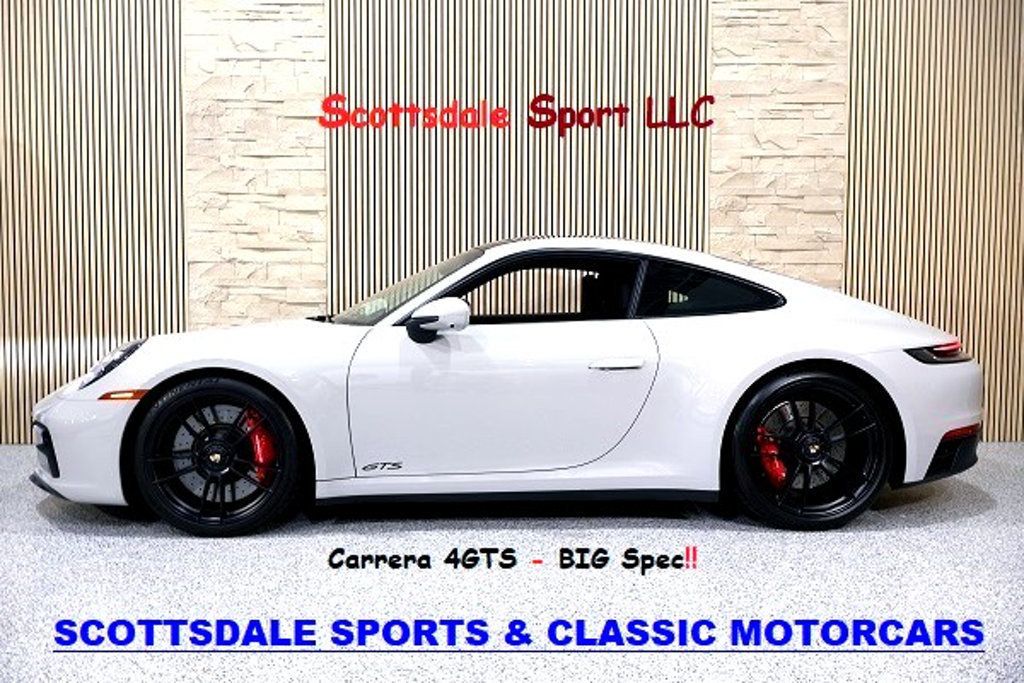 2022 Porsche CARRERA 4GTS CPE CHALK...8,990 Miles...Giant Option Spec!! - 22900762 - 0