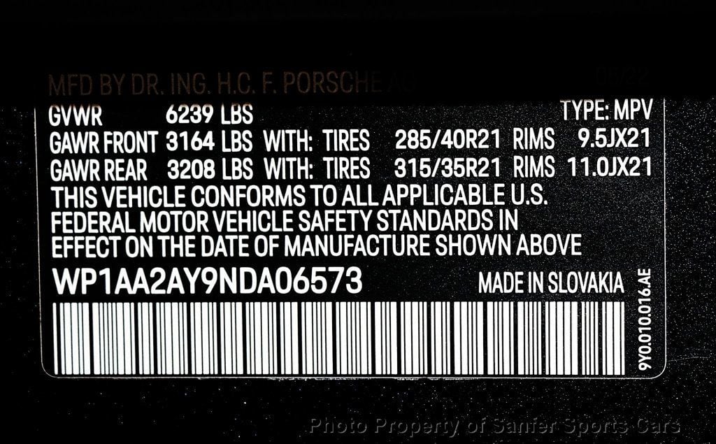 2022 Porsche Cayenne Platinum Edition AWD - 23057007 - 43