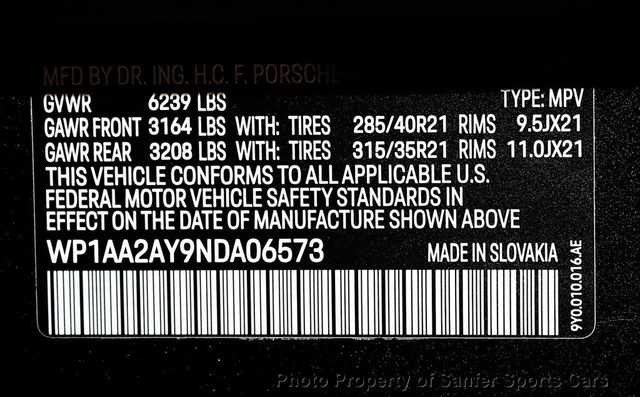 2022 Porsche Cayenne Platinum Edition AWD - 23057007 - 43