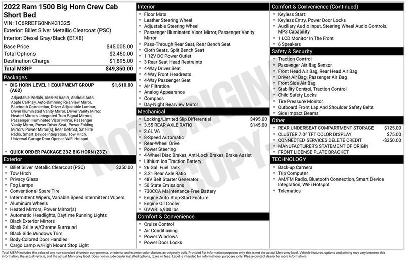 2022 Ram 1500 Big Horn/Lone Star - 22963725 - 5