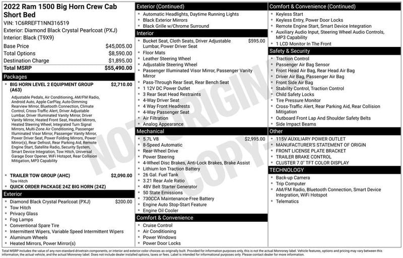 2022 Ram 1500 Big Horn/Lone Star - 23055330 - 5