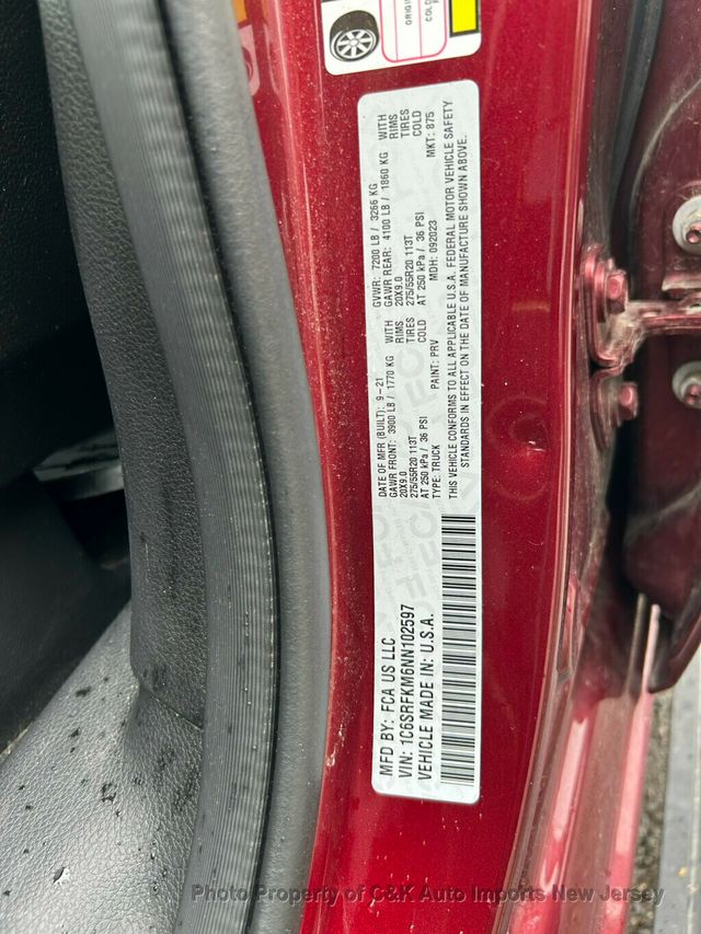 2022 Ram 1500 DIESEL, LONGHORN LEVEL 1, ADVANCED SAFETY GRP, 4-CORNER AIR SUS. - 23030690 - 53